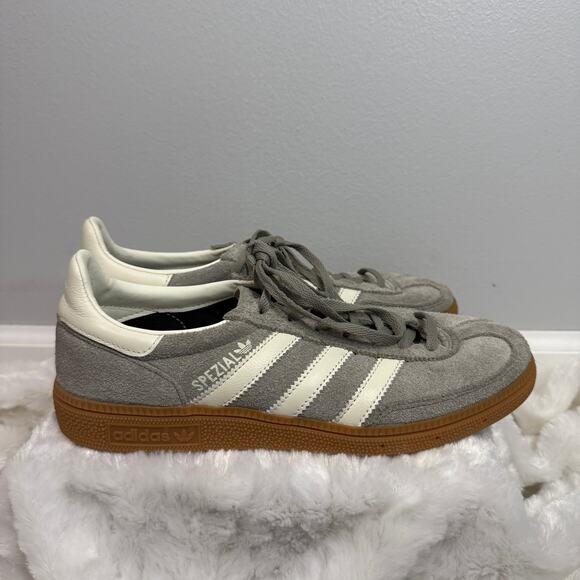 Adidas Handball Spezial Grey Suede Gum Sole Sneakers Women’s 8.5 - Picture 5 of 8